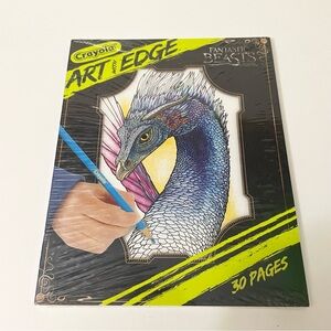 Crayola Art with Edge Fantastic Beasts 30 Page Colouring Book Adult Coloring